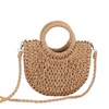 Inshere Women's Straw Beach Bag, Woven Shoulder Bag with Handbag,