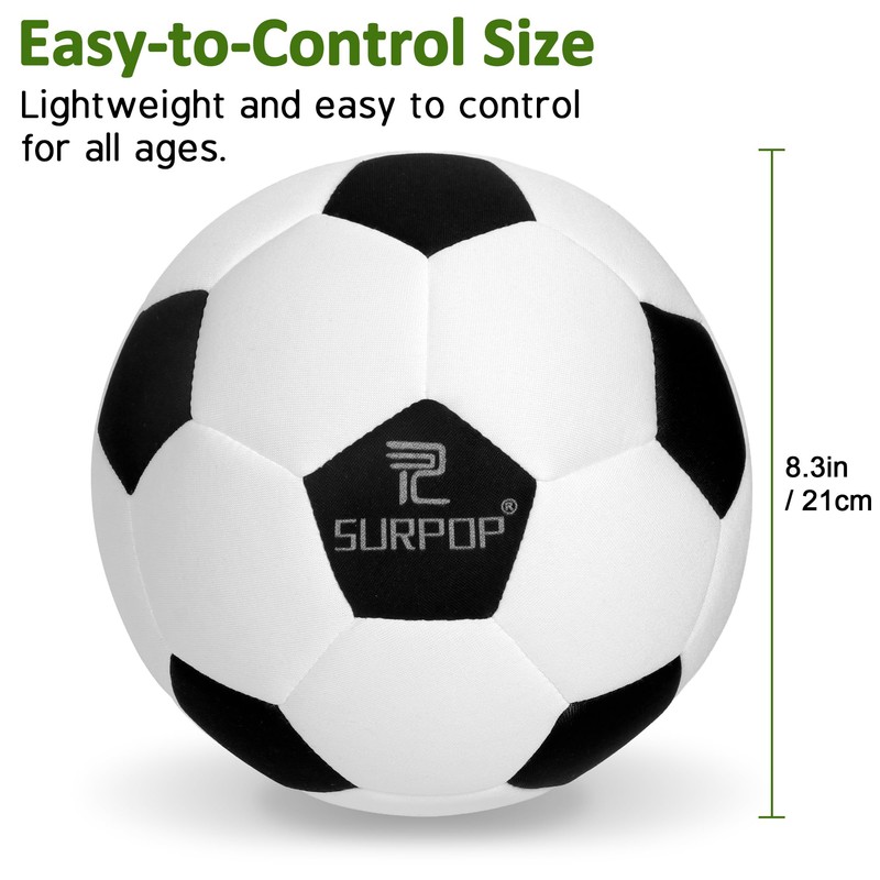 Surpop Silent Indoor Soccer Ball Size 5 for Kids, Quiet