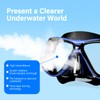 Snorkeling Gear for Adults, Snorkel Mask Set 180° View Tempered