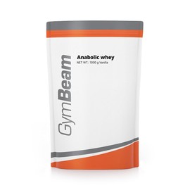 GymBeam GymBeam Anabolic Whey Protein Pulver - Mehrkomponenten-Proteinpulver mit Molkenproteinkonzentrat (WPC) und Kasein, angereichert mit Kreatinmonohydrat und Glutaminpeptiden, 1000 g Vanille