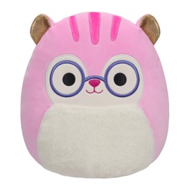 Squishmallows Original TJ Ardilla Rosa con anteojos de tamaño Mediano Ultrasoft Oficial Jazwares Felpa