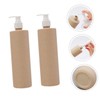 OATIPHO 2pcs Refillable Travel Pump Bottles Leak Shampoo Dispenser Containers