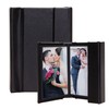 2.5" x 3.5" Black Vertical Self-Stick Albums - Case of