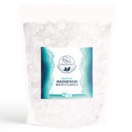 Dead Sea Magnesium Salt Bath Flakes for Body and Foot Soak by Natural Elephant 8 oz (227g)