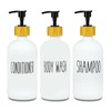 Shampoo and Conditioner Dispenser Set, Refillable Bathroom Shampoo and Conditioner