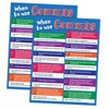 When to Use Commas Posters (2 Pack) - Laminated, 17