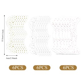 Glitter Freckles 18 PCS Freckles Tattoo Glitter Freckles Tattoo Glitter Freckles Face Tattoo Sommersprossen Tattoo Wasserdicht und Schweißfest Geeignet für Tänzerkostüme und Partyzubehör