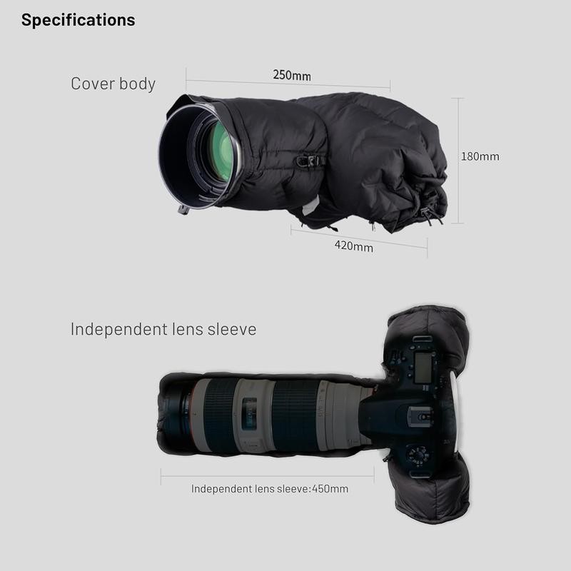 PGYTECH Camera Cold-Proof Warm Cover, Winter Cover Protector, Adjustable Snowproof