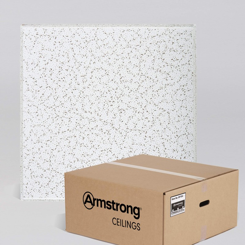 Armstrong Ceiling Tiles; 2x2 Ceiling Tiles - 16 pcs White;