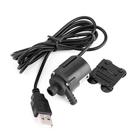 Yosoo Health Gear - Bomba de agua sumergible sin escobillas, 6 V 150 l/h mini bomba de refrigeraci¨®n de agua con conector USB, para acuario, fuente de jard¨ªn, casa