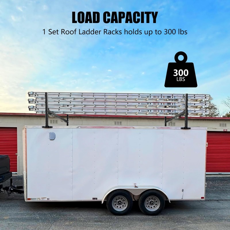 Colinktool Adjustable Roof Ladder Racks,Trailer Ladder Racks Fit for 4'-7'