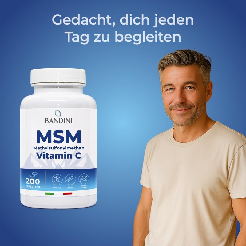 Bandini MSM – 2000 mg with 40 mg Vitamin C