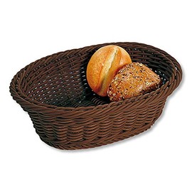 Kesper Fruit/Bread Basket 32,5x24x11cm Oval in Dark Brown, 32.5 x 24 x 11 cm