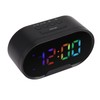 Digital Clock LED Alarm Big Digits Color Display Dimmable Adjustable