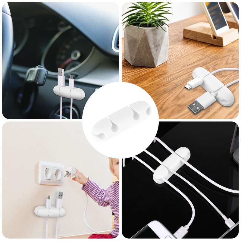 WLLHYF Cable Clips 3PCS Cord Wire Organizer Cable Management Holders