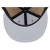 Lids Blank Full Court w/Colored Under Visor Fitted Cap Khaki/Grey