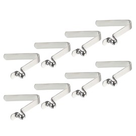 PATIKIL 7 x 6 mm 8 Pack Kayak Paddle Press Studs Poltaster Spring Clamps Steel Hollow Button Locking Pipe Single Pin for Camping Awning Tent Poles