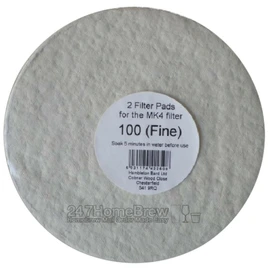 Filter Pads 100 Fine 2X Pack for The Better Brew MK4 Wine Filter Homebrew