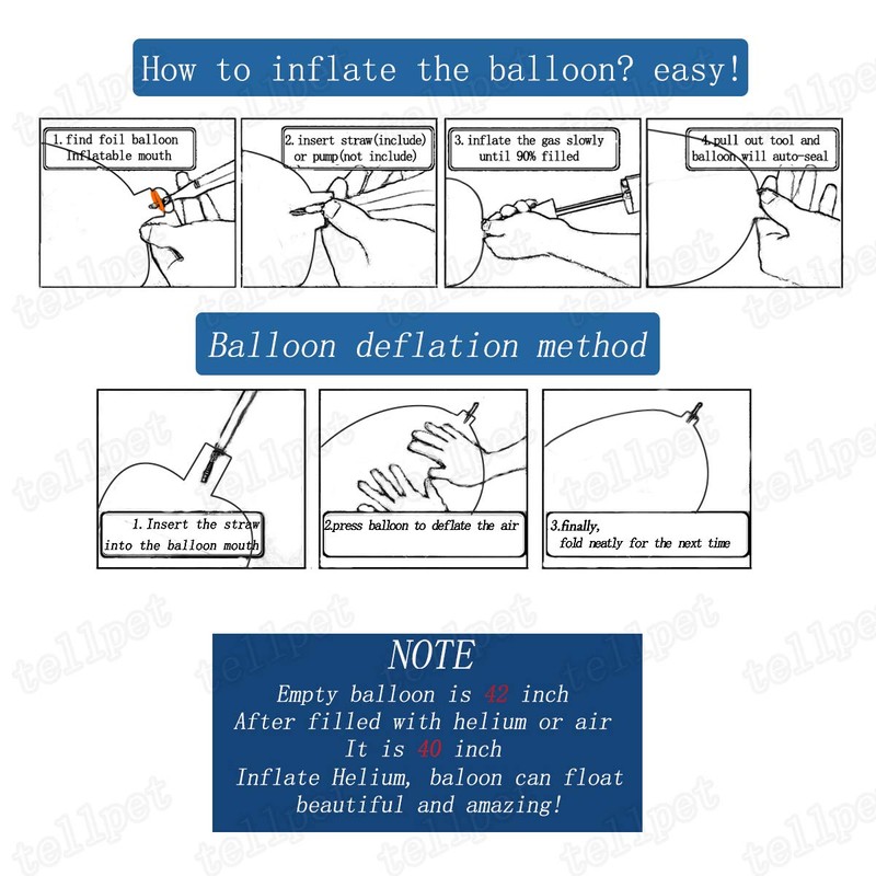 Tellpet Number 7 Balloon, 7th Birthday Party Decorations Sign for