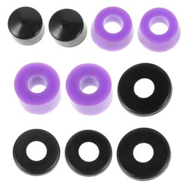 BIUDECO Skateboard Truck Bushings with Pu Shock Absorbers Stylish Purple Shock Pads Versatile for Truck Replacement Parts and Hardware for Outdoor Skateboarding