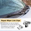 2pcs Windscreen Wiper Linkage Clips, Auto Windshield Wiper Motor Linkage