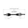 GSP NCV69557 CV Axle Shaft Assembly - Left Front (Driver