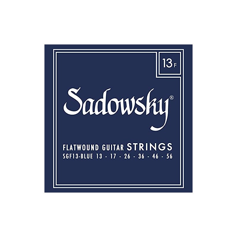 Sadowsky Blue Label Guitar String Set, Stainless Steel, Flatwound -