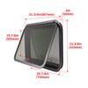 Wutist 30" x 20" RV Exit Window Push Out w/Screen