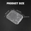 Clear Plastic SD Card Holder – Storage Case for SD,
