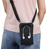 Small Crossbody Cell Phone Bag, Phone Waist Bag Black, 6.9"