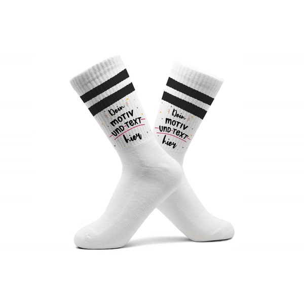 Geschenk mit Namen personalisiert by Shirtracer - Desired motif socks,