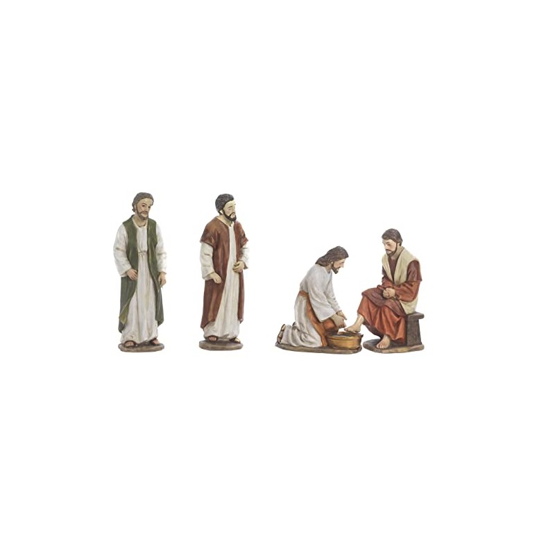 PABEN Set of Statues Nativity Scene Easter Via Crucis Lavender