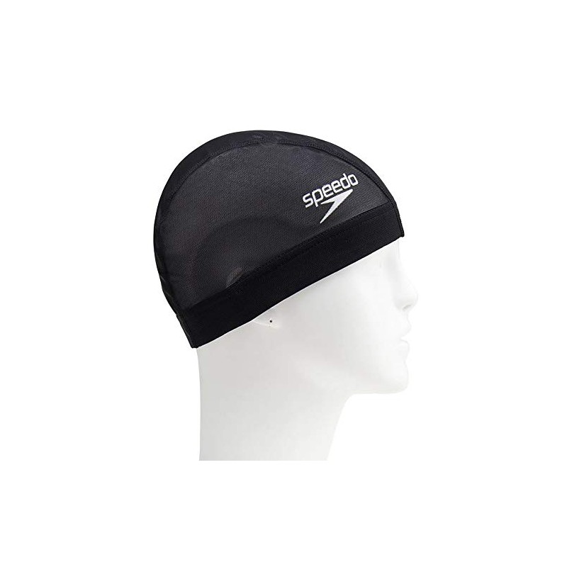 Speedo SE12050 SE12050 Logo Mesh Cap Swim Cap Black M