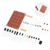 ULTECHNOVO 1 Set Beginner Soldering Practice Electrical Component Kit with