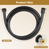 Zocipro Shower Hose Black, 1.5 m Plastic Shower Hose, PVC