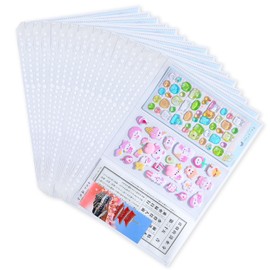 (Can store the whole case) Seal Storage Refill, For Bonbon Drop Seals, Specifically Developed by our in-house, Height 12.5 inches (316 mm) Refill, Can Be Used Per Mount, A4, 3 Pockets, Clear Refill