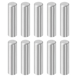 sourcing map 10 Pcs 8 mm x 30 mm Dowel Pins, 316L Stainless Steel Cylindrical Dowel Pins Shelf Support Peg Pin Rod Fasten Elements Metal Shelf Pegs Silver Tone
