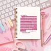 JXREQ Pink Christian Notebook Journal, 1 Corinthians 13 Bible Journaling