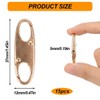 Backpack Lock Pack of 15, Zip Anti-Theft Zip Closure Clip