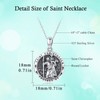 St Christopher/Jesus/Saint Michael Necklace for Women 925 Sterling Silver Antiqued