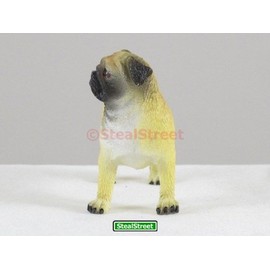 Pacific Trading Sitting Pug Puppy Figurine 3 Inch Multicolor