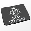 Fabulous Mauspad Keep Calm and Stay Strong Parodie Sport Krafttraining,