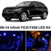 LEDpartsNow Interior LED Lights Replacement for 2009-2014 Infiniti FX35 FX50