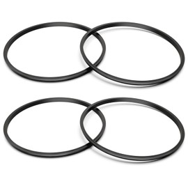 BOEEA 30 oz Rubber Seal Replacement Gasket for Yeti Lid, Leak-Proof O Ring Replacement Compatible with YETI 30/32 oz Tumbler, 14 oz Mug and 35oz Straw Mug, Black, 4 Packs
