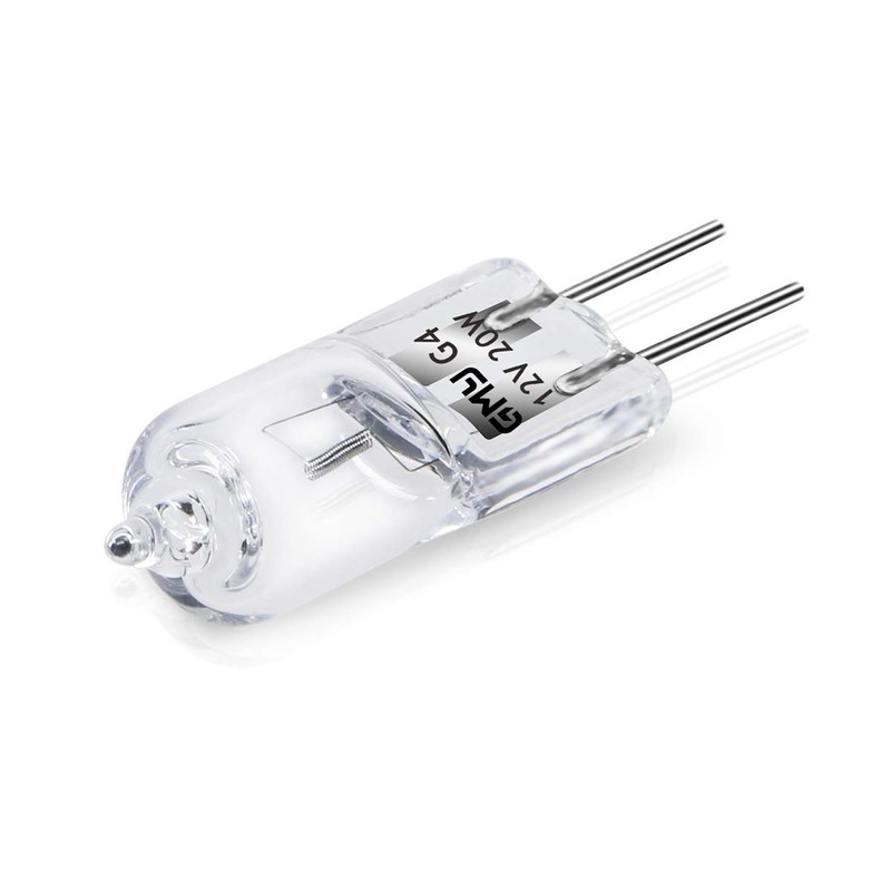 G4 Halogen Bulbs 20W 12V Dimmable Bi-Pin Base Clear Capsule