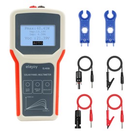 SolaMr 400 W Solar Panel Intelligent Tester Auto/Manual MPPT Photovoltaic Panel Multimeter, Intelligent MPPT Open-Circuit Voltage Troubleshooting Utility Tool for Solar PV Tests, EL400B
