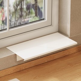 Window Sill Extender Plate, 15.8inch Carbon Steel Storage Shelf, Window Sill Extender for Plants, Countertop Extension Board with Magnetic Base for Kitchen Organization Storage (40x20cm/15.8x7.8in)