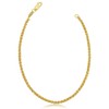 Kooljewelry 14k Yellow Gold Filled 2.5 mm Round Wheat Chain