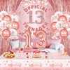 13th Birthday Decorations 131Pcs Rose Gold 13th Birthday Party Supplies