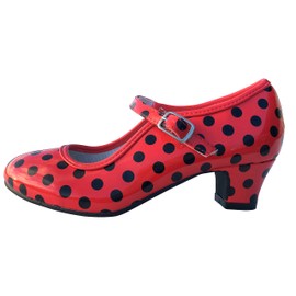 La Señorita Flamenco scarpe sevillane principessa rosso nero bambini o le donne